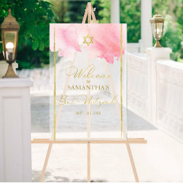 曇りアクリル系ウェルカムサイン抽象芸術バルミツワー アクリルサイン