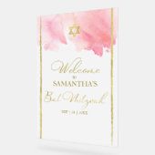 曇りアクリル系ウェルカムサイン抽象芸術バルミツワー アクリルサイン (傾斜)