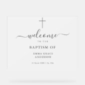 曇りエレガントバプテスマ アクリルサイン (正面)