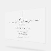 曇りエレガントバプテスマ アクリルサイン (傾斜)