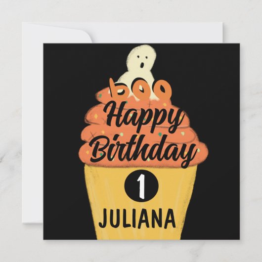 曇りカップケーキ幽霊衣装ハローウィンパーティ (正面)