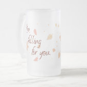 曇りガラスのための落下 フロストグラスビールジョッキ (正面左)