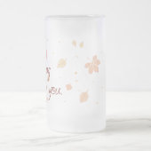 曇りガラスのための落下 フロストグラスビールジョッキ (中央)