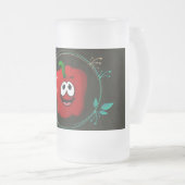 *「曇りガラスのマグを冷やす」** フロストグラスビールジョッキ (正面右)