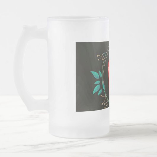 *「曇りガラスのマグを冷やす」** フロストグラスビールジョッキ (左)