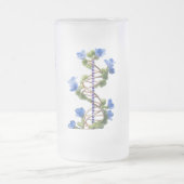 曇りガラスのマグカップ16 oz – 開花枝 フロストグラスビールジョッキ (中央)