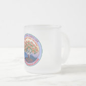 曇りガラスのルニオン馴染 フロストグラスマグカップ (正面右)