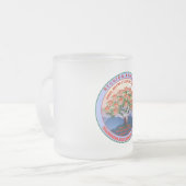 曇りガラスのルニオン馴染 フロストグラスマグカップ (正面左)