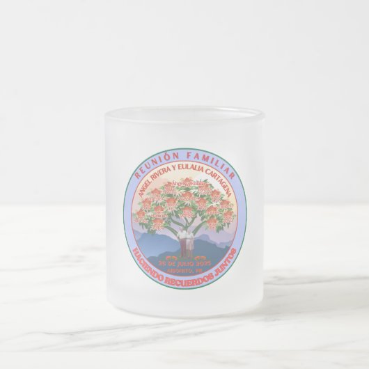 曇りガラスのルニオン馴染 フロストグラスマグカップ (中央)