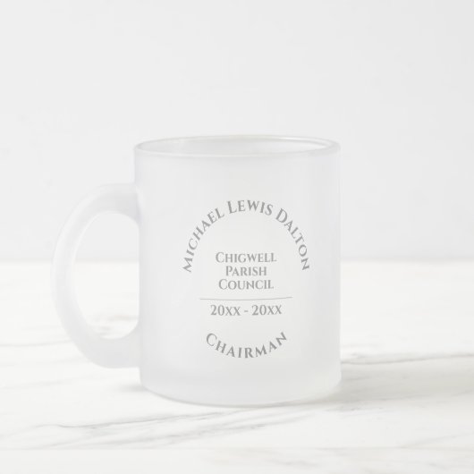 曇りガラスコーヒーマグ会長 フロストグラスマグカップ (左)