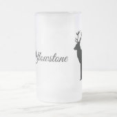 曇りガラスマグ – イエローストーンエルク フロストグラスビールジョッキ (中央)