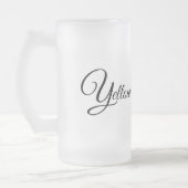 曇りガラスマグ – イエローストーンエルク フロストグラスビールジョッキ (左)