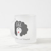 曇りガラス加工B.A.E.マグカップ フロストグラスマグカップ (正面左)