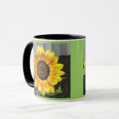 曇りガラス大ひまわり マグカップ (正面左)