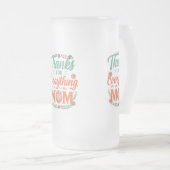 曇りガラス製のマグカップ16オズ感謝してい – 「すべてのために。 フロストグラスビールジョッキ (正面右)