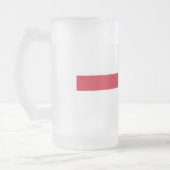 曇りガラス製マグカップとイギリス国旗 フロストグラスビールジョッキ (左)