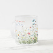 曇りガラスMUG私の最も美しい場所 フロストグラスマグカップ (正面左)