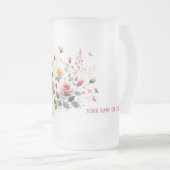 曇りガラスMUG私の最も美しい場所VAR01 フロストグラスビールジョッキ (正面右)