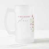 曇りガラスMUG私の最も美しい場所VAR01 フロストグラスビールジョッキ (左)