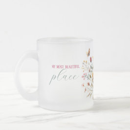 曇りガラスMUG私の最も美しい場所VAR01 フロストグラスマグカップ