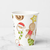 曇りクッキーのクリスマスクッキー交換パーティー 紙コップ (裏面)