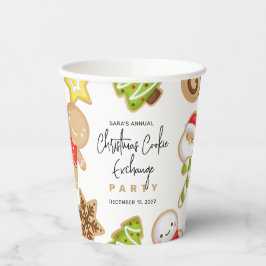 曇りクッキーのクリスマスクッキー交換パーティー 紙コップ