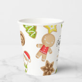 曇りクッキーのクリスマスクッキー交換パーティー 紙コップ (正面)