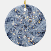 曇りクリスタルクリスマスオーナメント セラミックオーナメント (裏面)