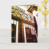 曇りゲート カード (黄色い花)