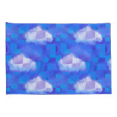 曇りスカイシュールレアルチェックプリント 枕カバー (裏面-右)