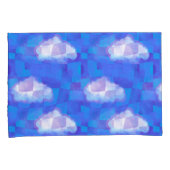 曇りスカイシュールレアルチェックプリント 枕カバー (正面右)