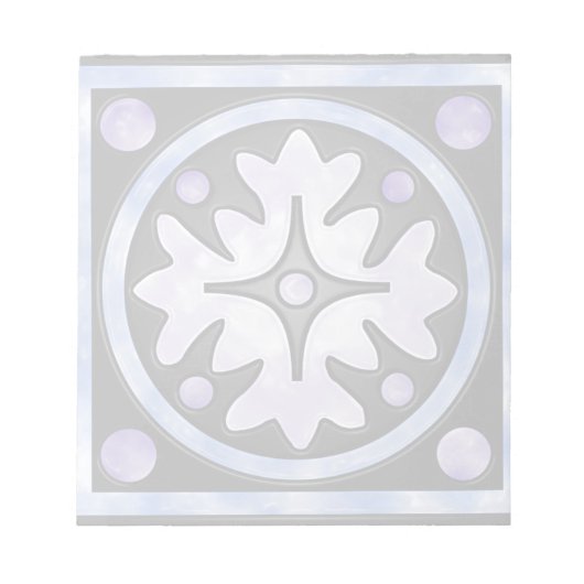 曇りステンドグラス ノートパッド (正面)