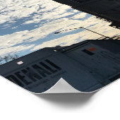 曇りハーレムスカイニューヨークシティフォトグラフィーNYC ポスター (角)