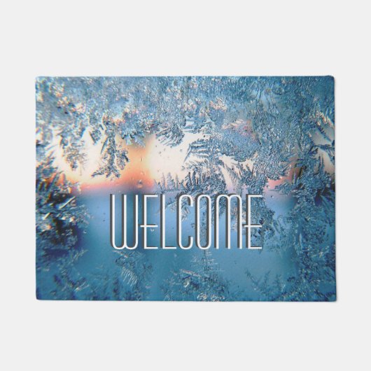 曇りビューへようこそ ドアマット (正面)