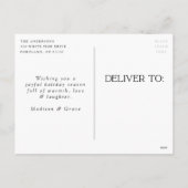 曇りピースグリーン水彩非写真 シーズンポストカード (裏面)