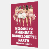 曇りブルゴーニュバチェロレッテウェルカムサイン アクリルサイン (傾斜)