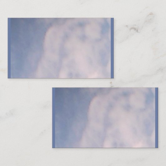 曇りブルースカイ名刺 名刺 (正面/裏面)