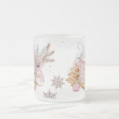 曇りベビー冷たいジョッキ|ピンクマグ フロストグラスマグカップ (中央)