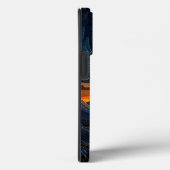 曇りマウンテンポインティリズムスタイル Case-Mate iPhoneケース (裏面 / 右)