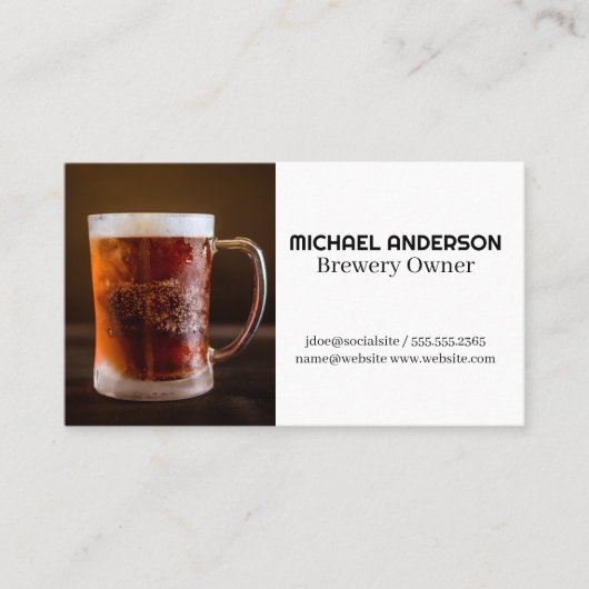 曇りマググラス |レストラン 名刺 (正面)