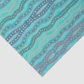 曇り二色ビーチガラス抽象芸術パターン 薄葉紙 (詳細)