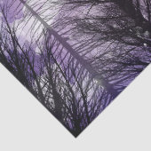 曇り冬の紫の松の森のデコページ 薄葉紙 (詳細)