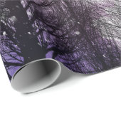 曇り冬の紫松林 ラッピングペーパー (ロールコーナー)