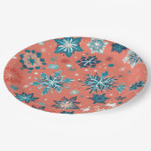 「曇り冬エレガンスクリスマス紙プレート」 ペーパープレート (アングル)