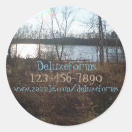 曇り夕日 ラウンドシール