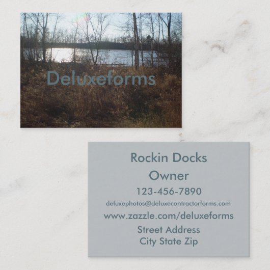 曇り夕日 名刺 (正面/裏面)