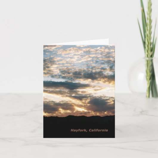 曇り夕暮れ…... カード (正面)