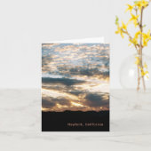 曇り夕暮れ…... カード (黄色い花)