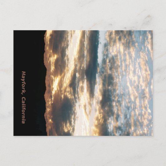 曇り夕暮れ…... ポストカード (正面)