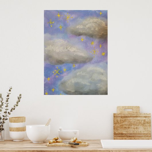 曇り夜 ポスター (キッチン)